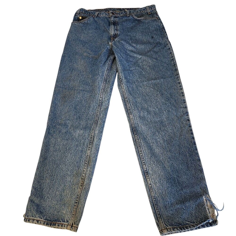 Vtg 90s Mens Levis 550 Orange Tab Relaxed Fit Tapered Grunge Distressed 36x33*